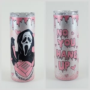 Ghostface "No You Hang Up" 25oz Glitter Tumbler